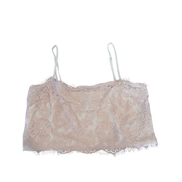 Intimately free people lace crop cami‎ tank adjustable straps XS/S - Picture 2 of 8